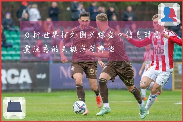 分析世界杯外围买球盘口信息时需要注意的关键点有哪些